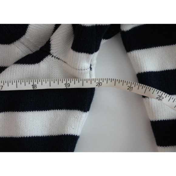 Banana Republic Women’s Size 2 Navy & White Striped Sweater Blazer - Picture 11 of 12